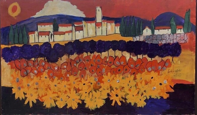 Italy - hanging on a fence outdoors in Cambridge already