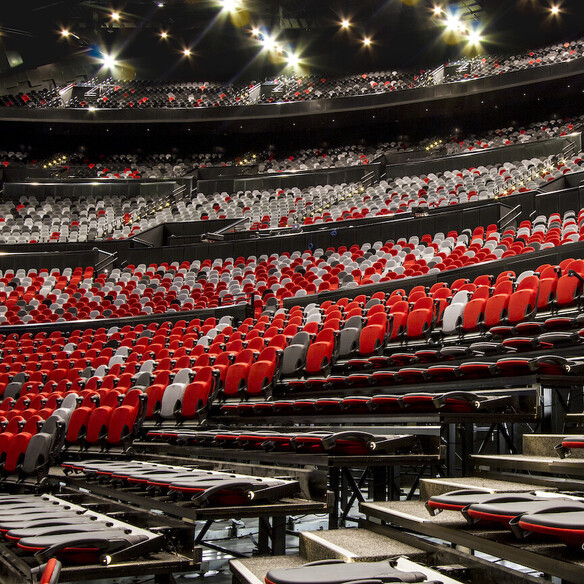 ICC Sydney Theatre - Retractable seating system with Forte Compact seat